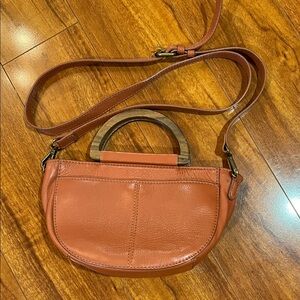 RACHEL Rachel Roy Elegant Coral Leather Handbag